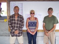 8-16-15 Agg. Match 5 - Group Relay Winners - Steve Brennen, Dianne Hoover, Mike Bonchack - Missing - George Kruchinsky